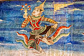 Chiang Mai - The Wat Phra Singh temple. Murals of the Viharn Lai Kham illustrating Jataka tales and other stories.  